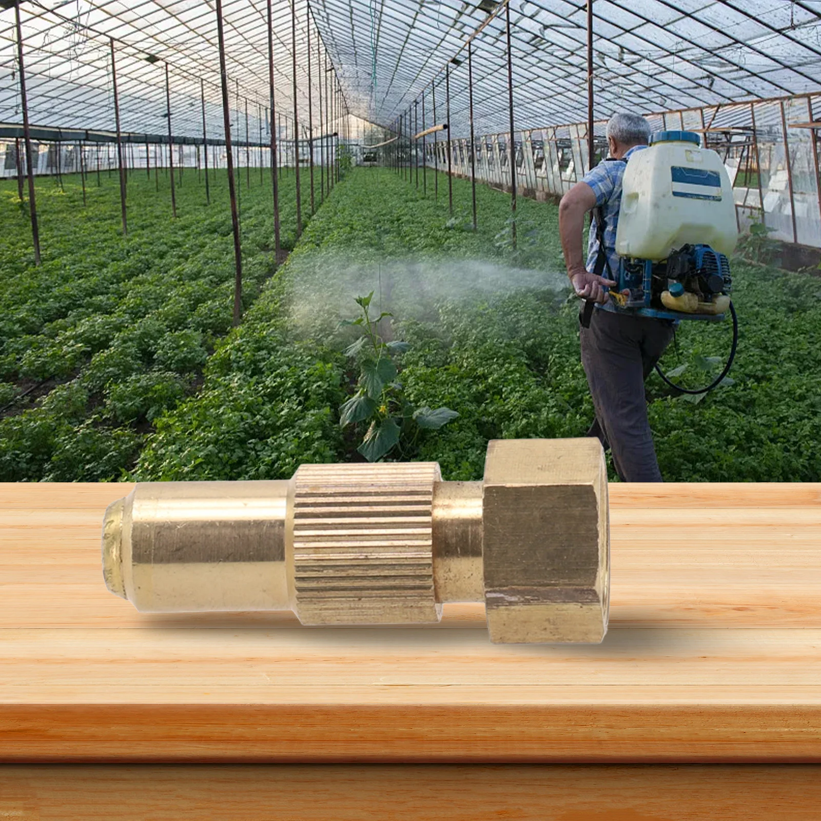 High Pressure Adjustable Spray Nozzle for Garden Watering Farm Spraying Construction Cleaning and Greenhouse Climate Control