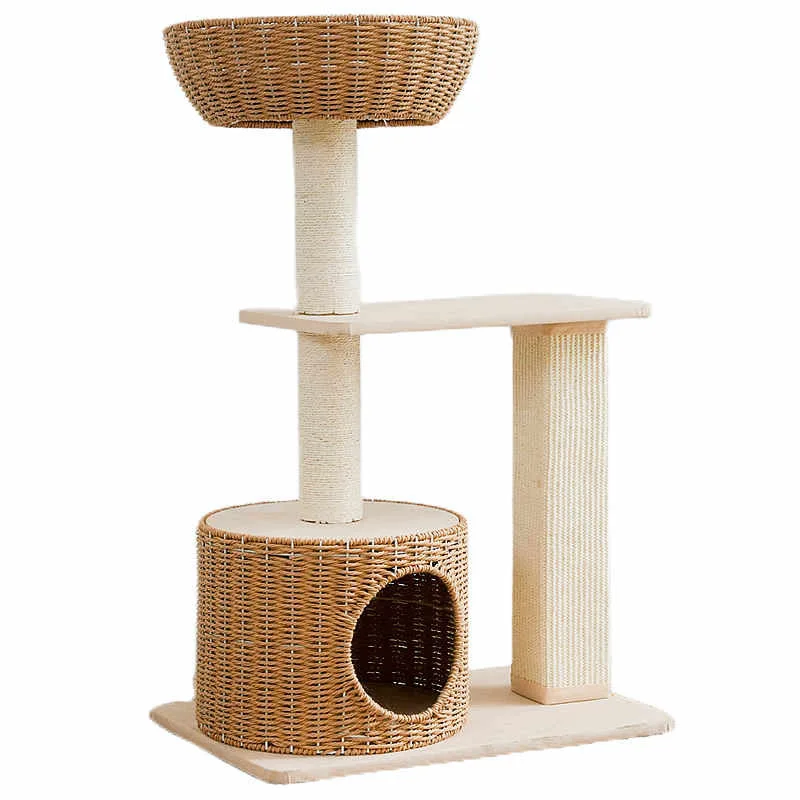 

Cat climbing frame cat nest scratching board jumping platform cat villa sisal toy