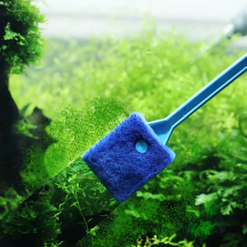 Cepillos de limpieza de plantas de vidrio para pecera de acuario, ventana limpia flotante, raspador de algas, esponja, accesorios, herramientas de alta calidad