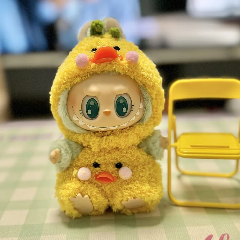 Second-generation blind box LabubuBU clothes vinyl face pendant LABUBU sitting party series cute baby clothes blind box toys