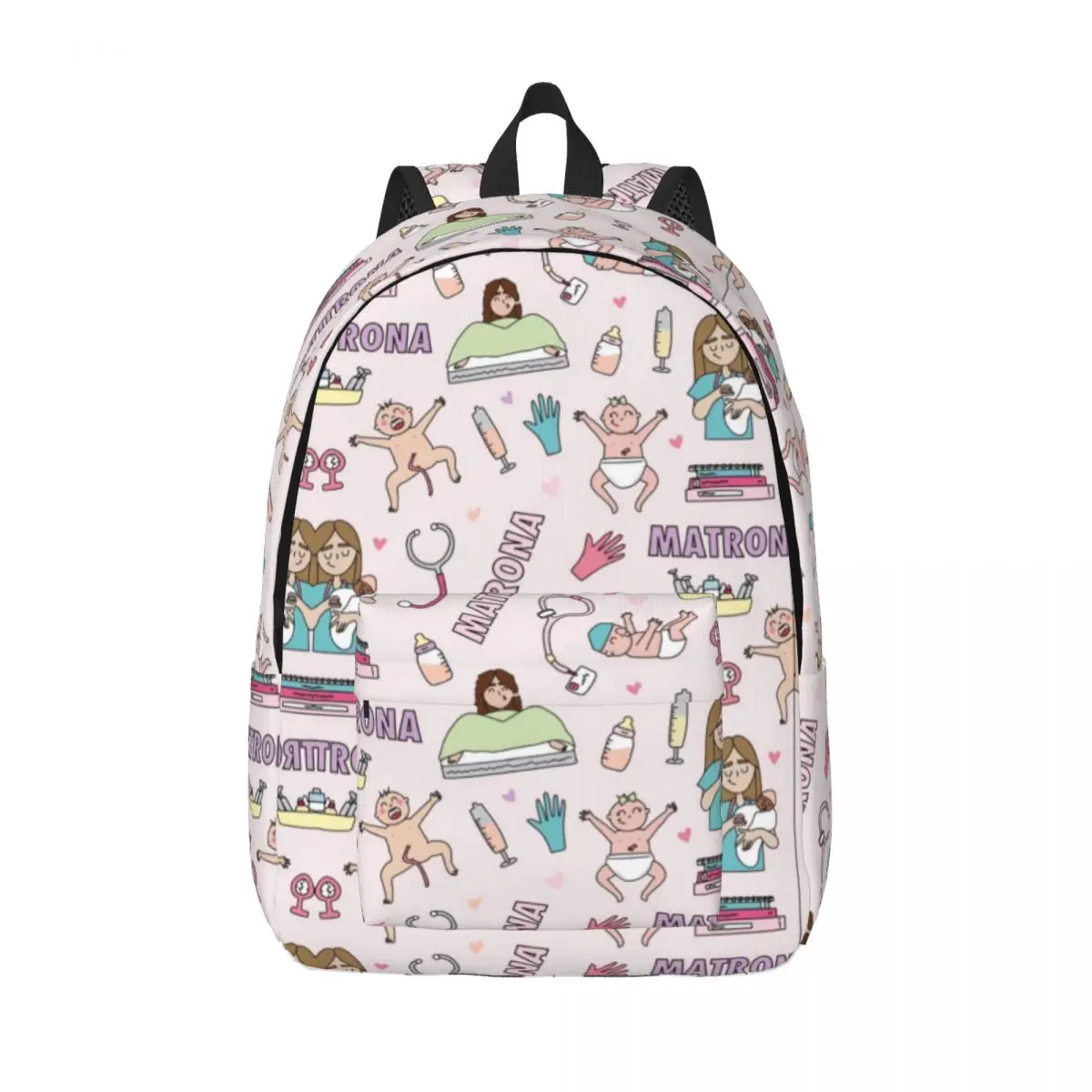 D-Doctor-N-Nurse New Fashionable Pattern School Bag Print Lightweight Backpack 15.7in 17.7in