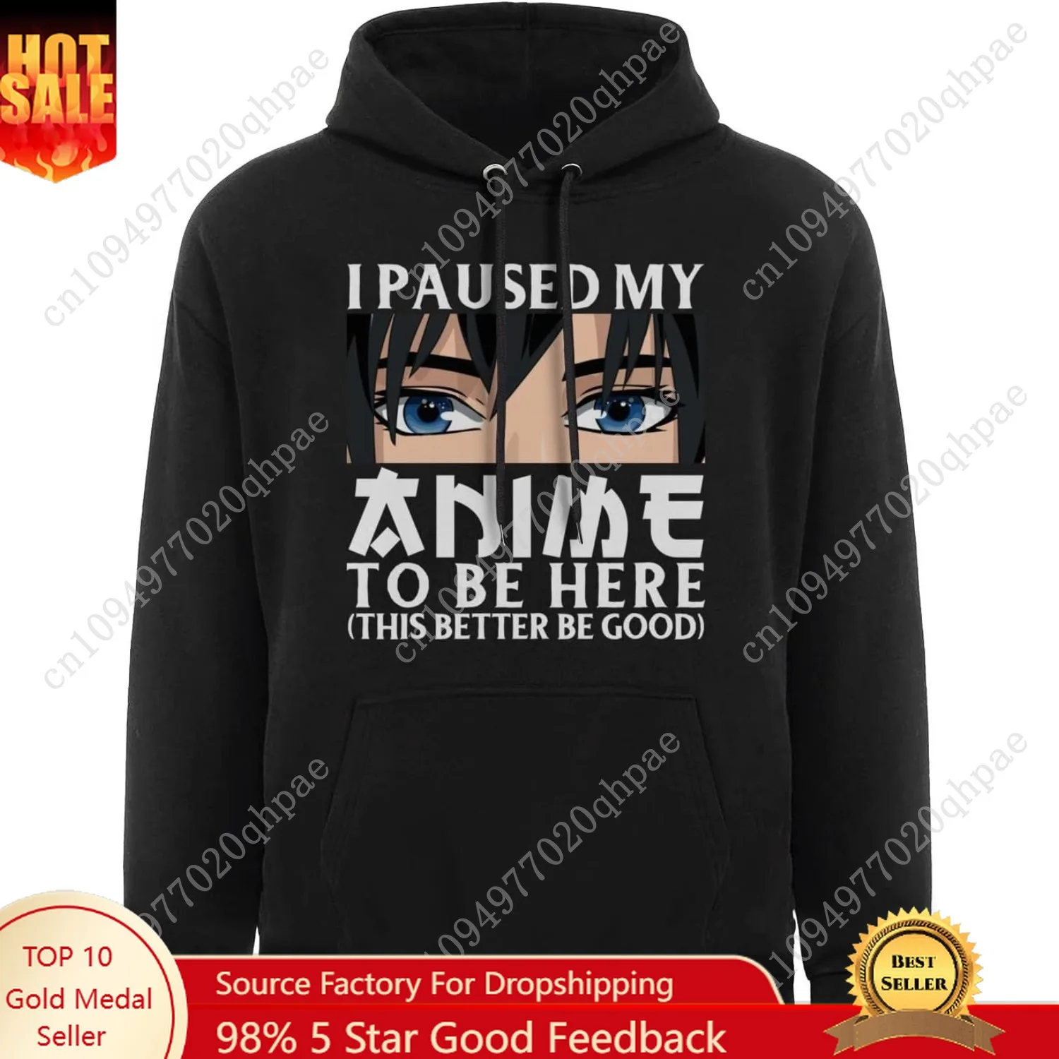 Felpa con cappuccio anime per uomo Felpa casual classica a maniche lunghe per ragazzi adolescenti