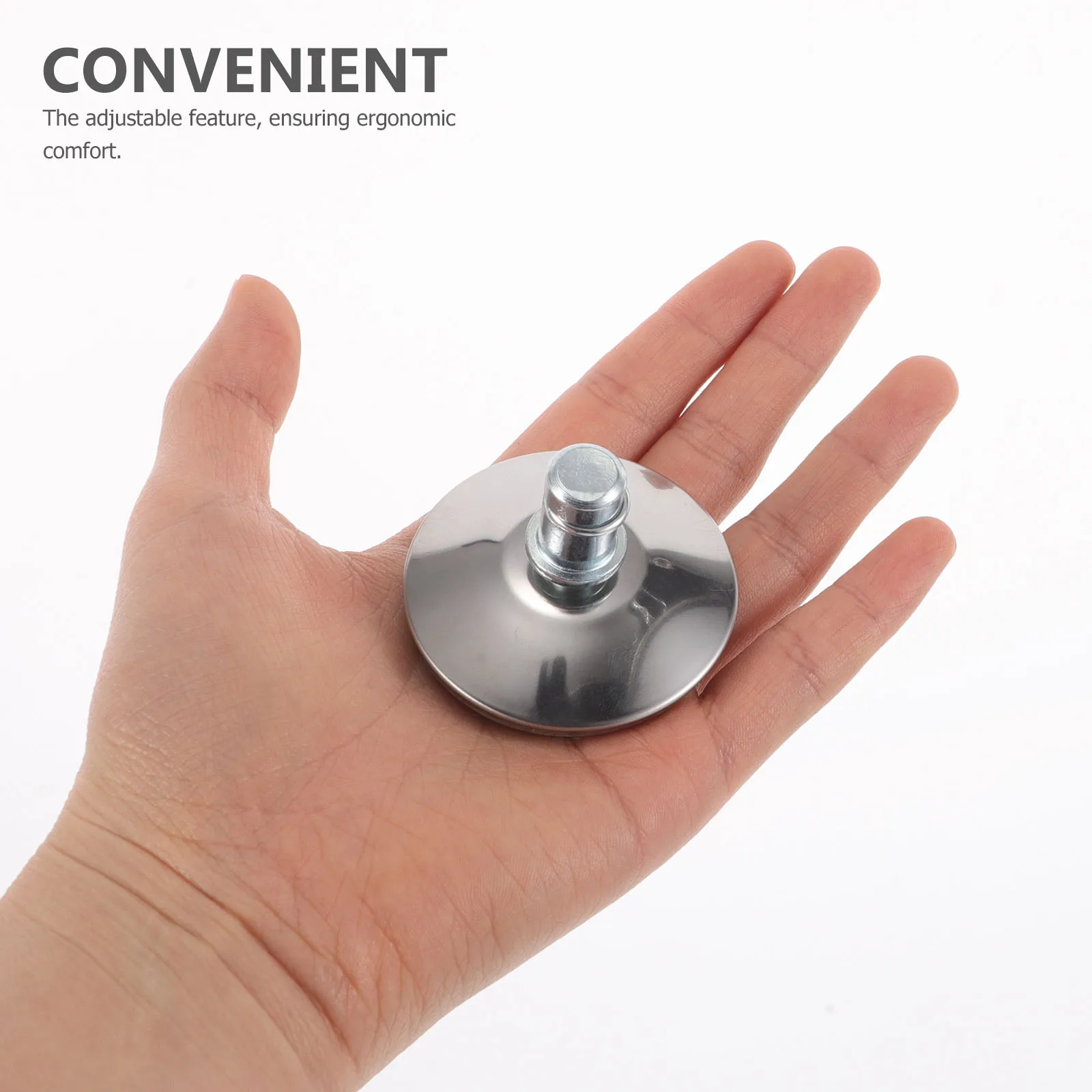 

5pcs Office Chair Feet Pad 50mm Adjustable Height Swivel Design Durable Stainless Steel Cover Furniture Leg Replacement Parts