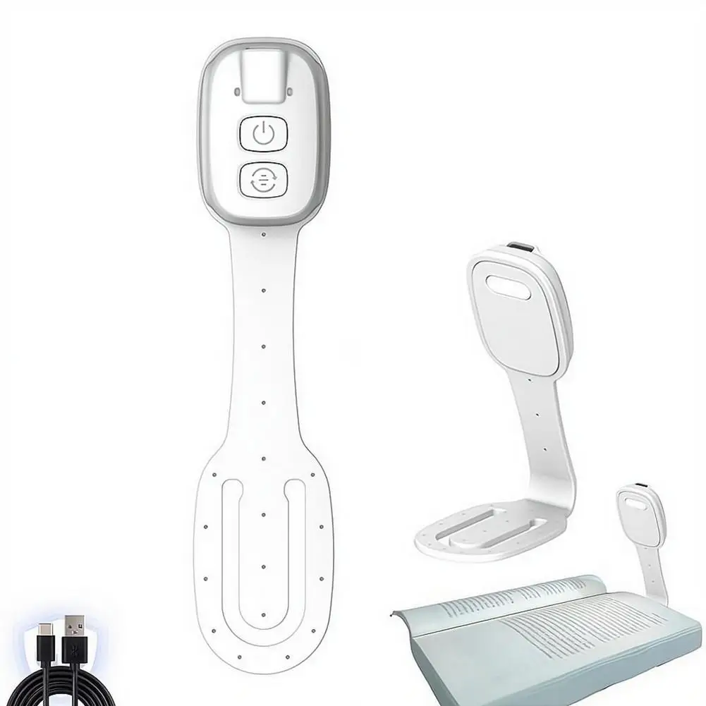 

2-in-1 Clip-On Book Light Rechargeable Ultra-thin LED Reading Light Eye-Caring with Dimmable Brightness Mini Book Light Travel