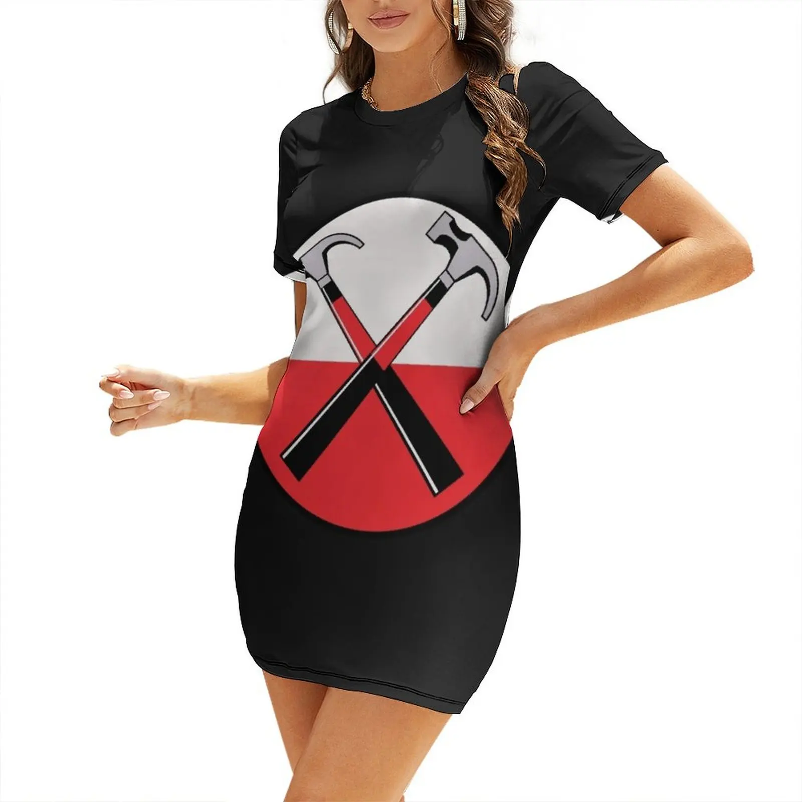 

Wall Hammer Short-Sleeved Dress birthday dress for women luxury 2025 clothes for woman Long dresses evening dress women