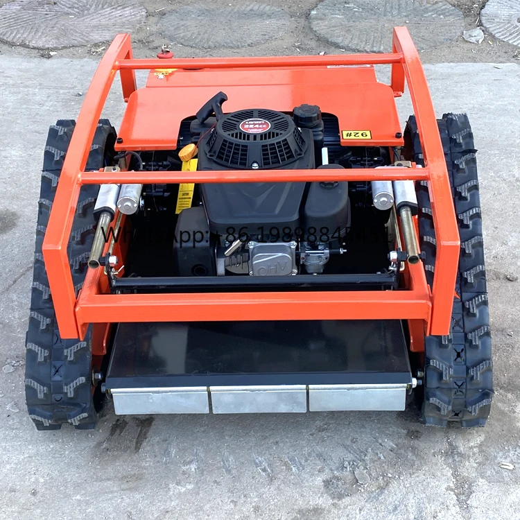 Electric Start 224cc Remote Control Slope Lawn Mower with Brushless Drive Motor