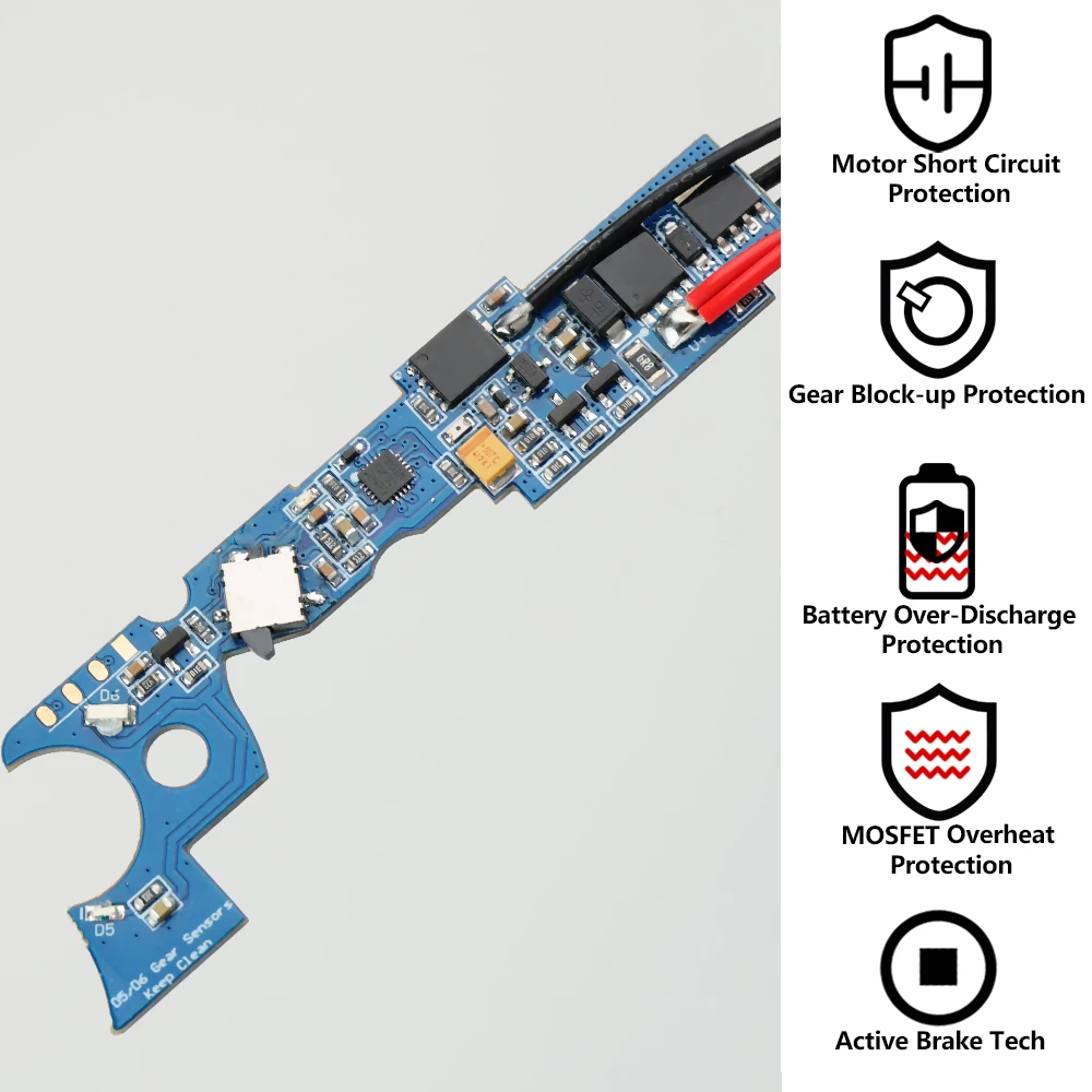 T238 V1.9 Basic V3 Overheat Protection Active Braking Binary for AIRSOFT Gel Ball V3 Gearbox