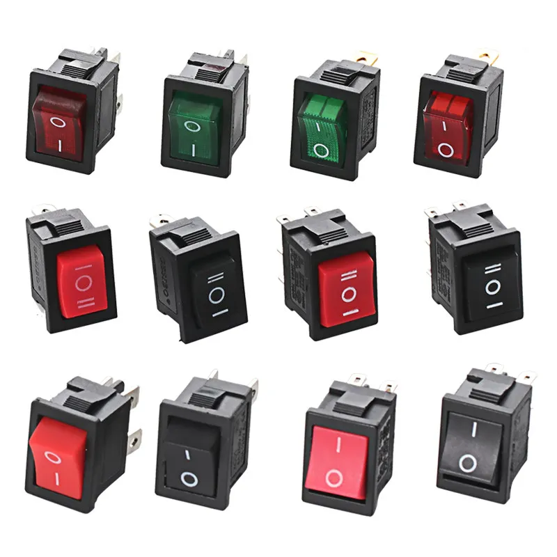 Boat-shaped Switch KCD1-101104 Water Dispenser Electronic Scale Boat-shaped Power Button 2-pin 4-pin 250V