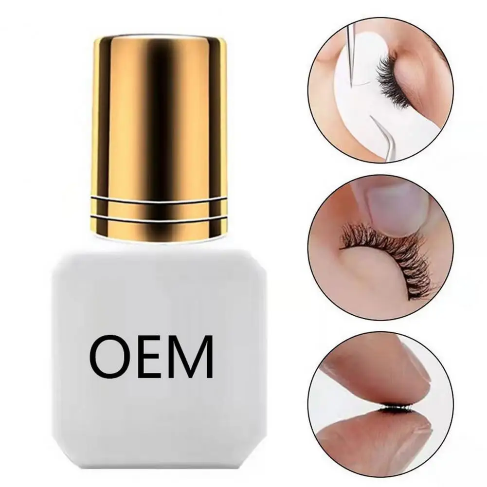 Lash Technician Recommended Glue Professional Fast-drying Eyelash Extension Glue for Long-lasting Hypoallergenic Lashes 5ml Size