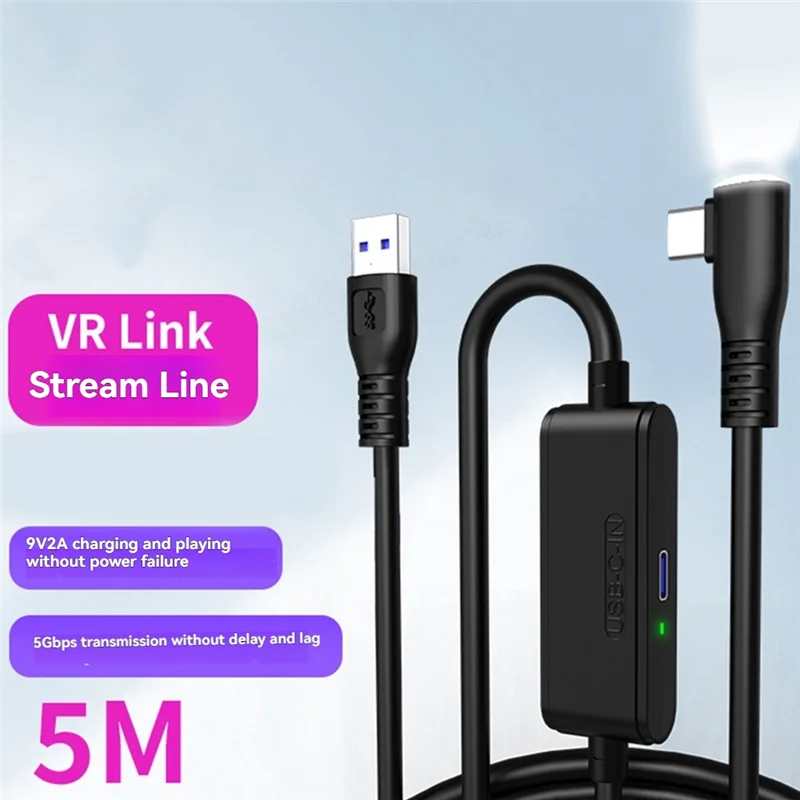 A42Z-For Meta Quest 3S /3/2 USB3.2 Gen1 Cable Charging Cable Pico4 3.0 USB Cable Type C Data Transfer USB To C Cable