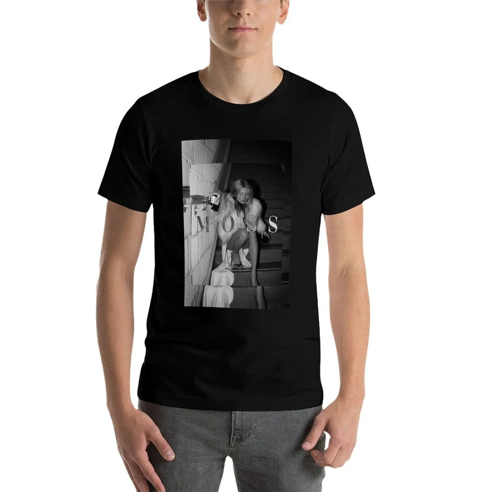 Supermodel Kate Moss young 90s T-Shirt vintage anime shirt custom t-shirts anime t shirts workout shirts for men