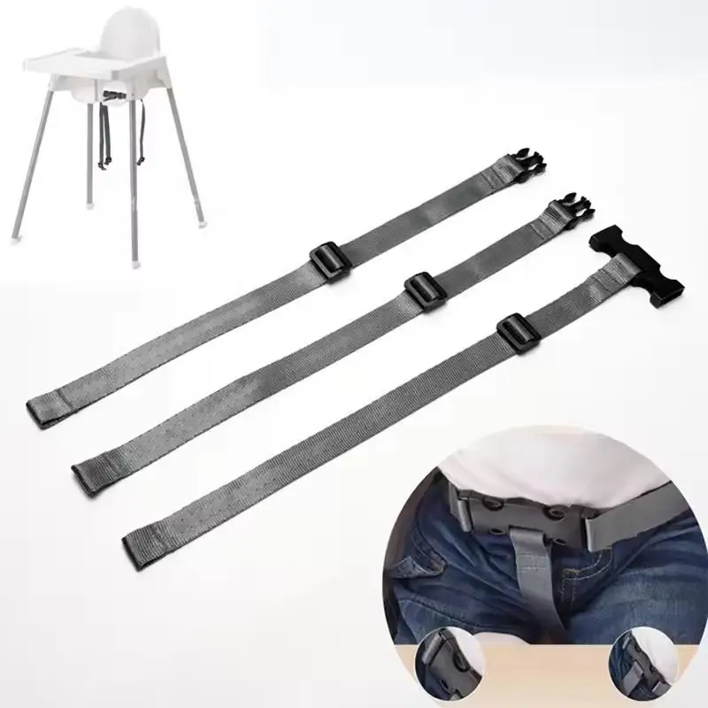 Baby 3 Point Harness Seat Belt for High Chairs Universal Easy Install Safe Strap for Toddler Restaurant Outdoor Feeding Use