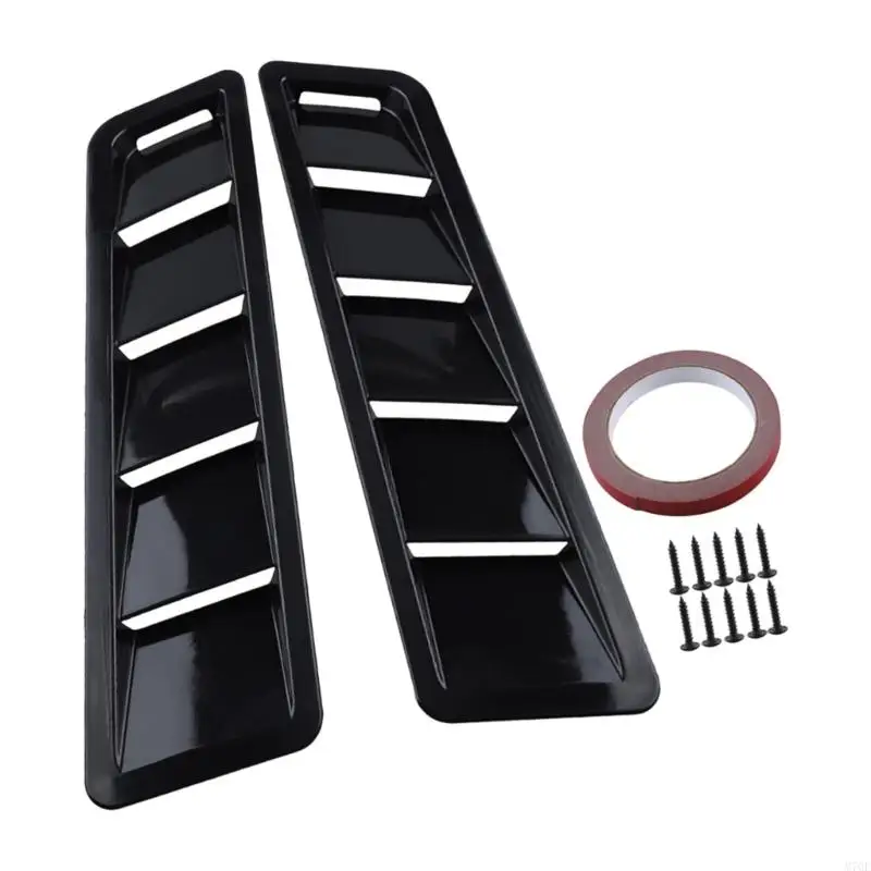 M76E Paar Motorhauben-Lamellenverkleidungen, ABS-Akzentplatten, Haubenverkleidung für Motorhauben-Styling – Detail 8