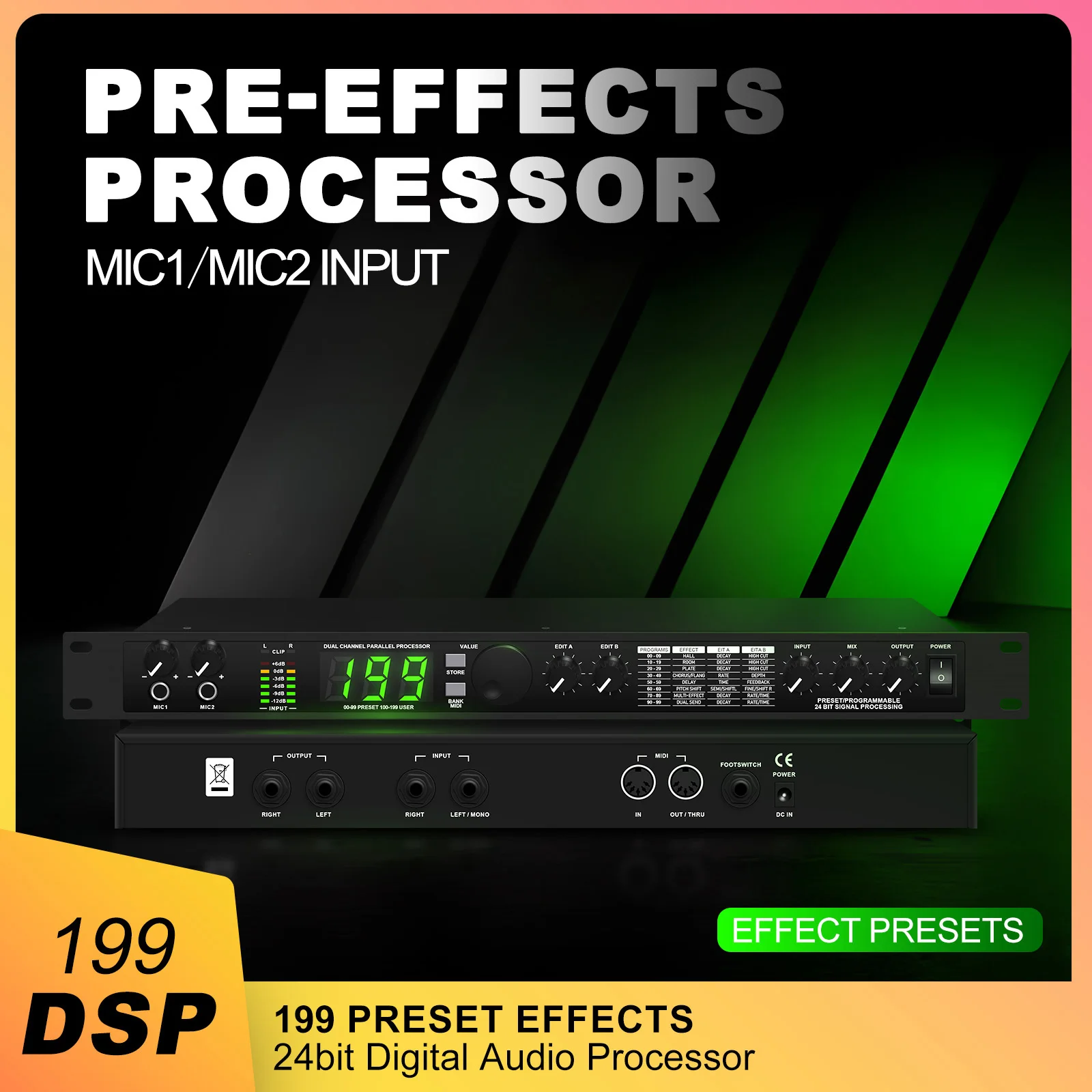 mic4-pro-echo-hybrid-digital-audio-processor-multi-digital-reverb-199-preset-sound-effects-lifting-processing-with-mic-input