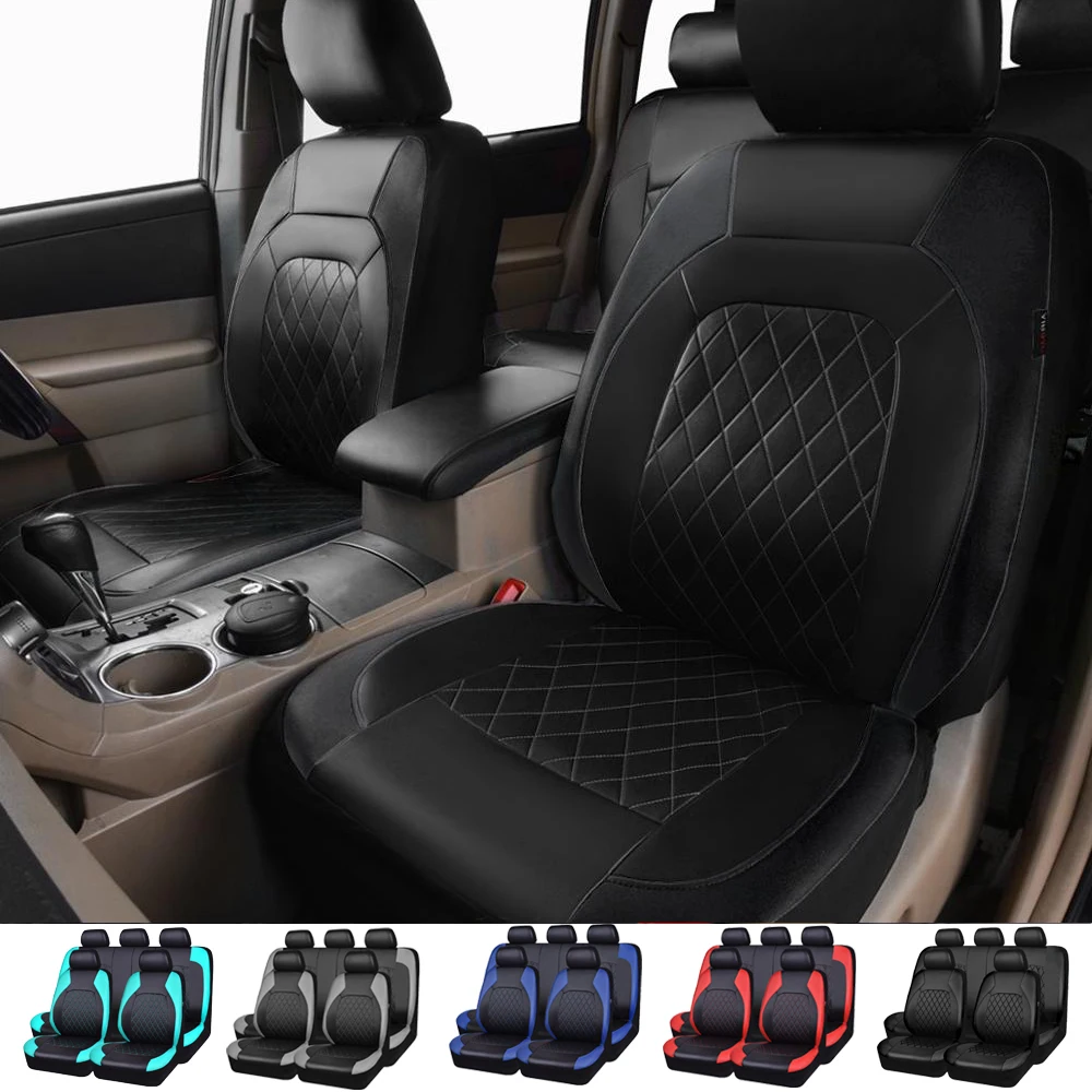 

Car Seat Covers Set For Tesla Model-3 Model-S Model-X PU Leather Car Seat Protector Car Cushion Seats Car Interior Accessories