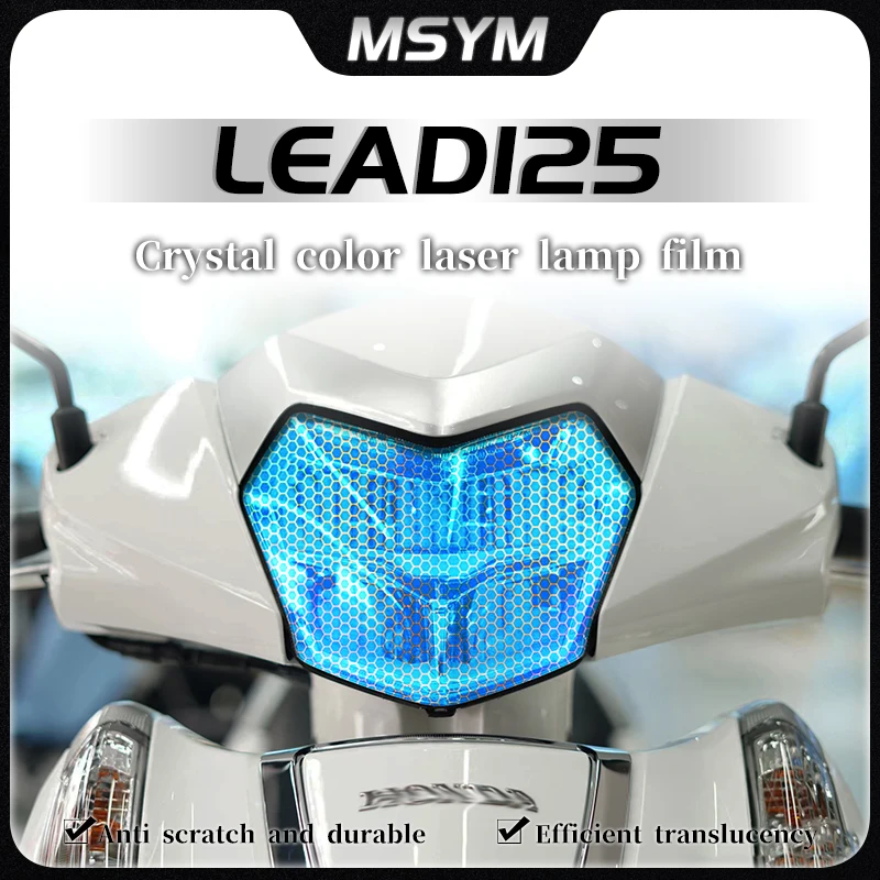 

For HONDA LEAD125 lead 125 2022 Headlight protective film honeycomb laser sticker smoked black tail light film accessories