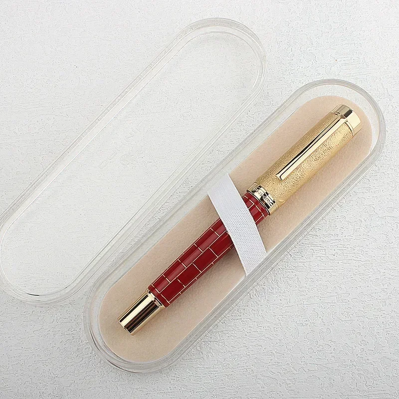 JINHAO نبضات القلب رقم 6 المعادن WUDAO قلم حبر بوذا Tathagata نمط Cassock غطاء القلم طالب الكتابة هدية الأعمال