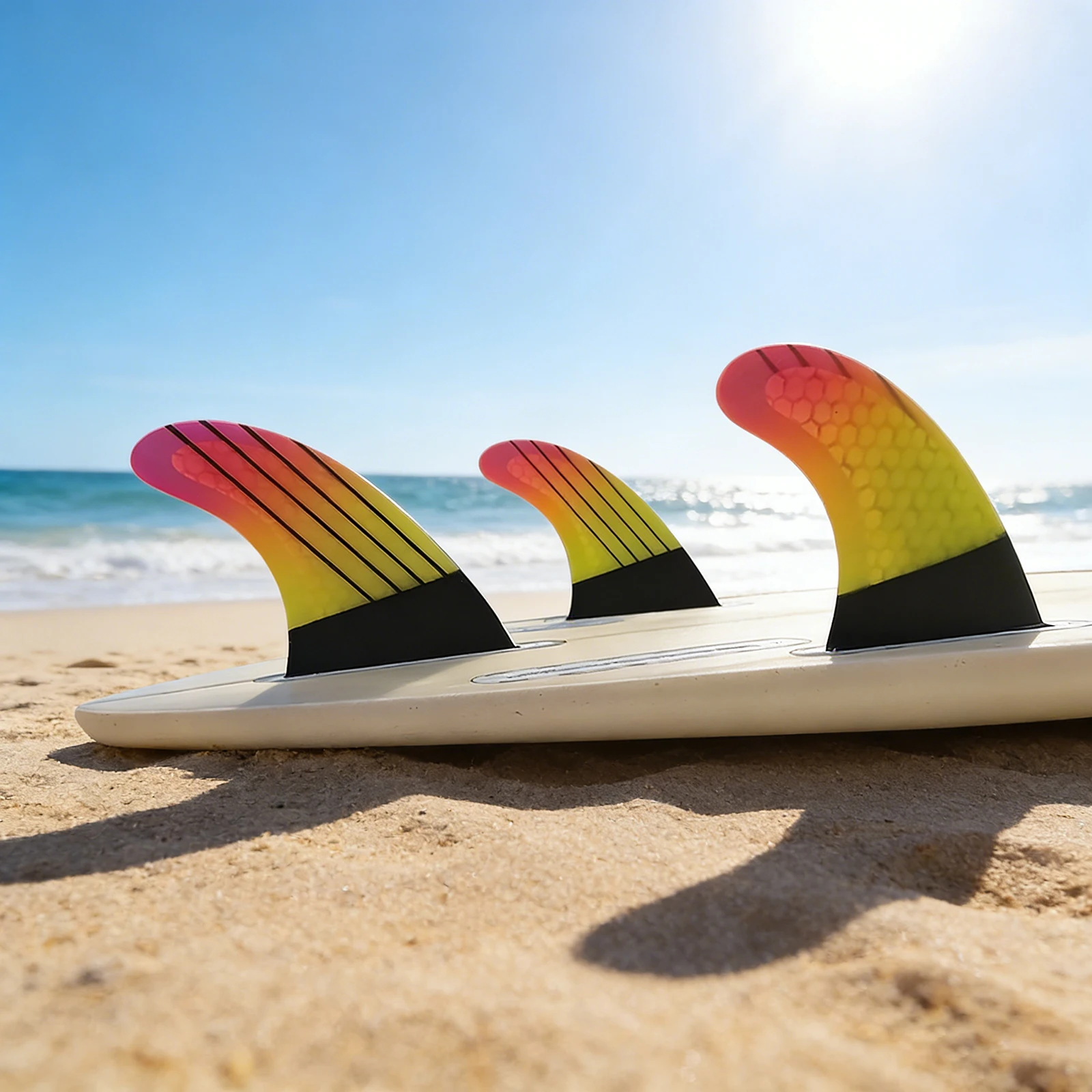 

Плавники для серфинга G5 Tri Fins UPSURF FUTURE из карбона с сотовой структурой, градиентные, с одним креплением, для коротких досок