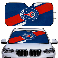 Luxury P-PSG Windshield Sun Shade Windshield Sunshade, Pink Car Sunshade Flowers Sun Visor Aesthetic Car Decor