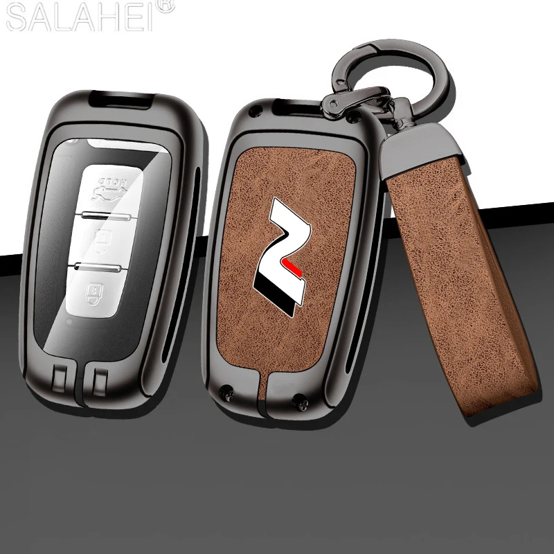 Zinc Alloy Car Remote Key Case Full Cover Protect Bag For Hyundai N Logo i20 i30 Sonata Santa Tucson Azera Elantra Veloster Kona