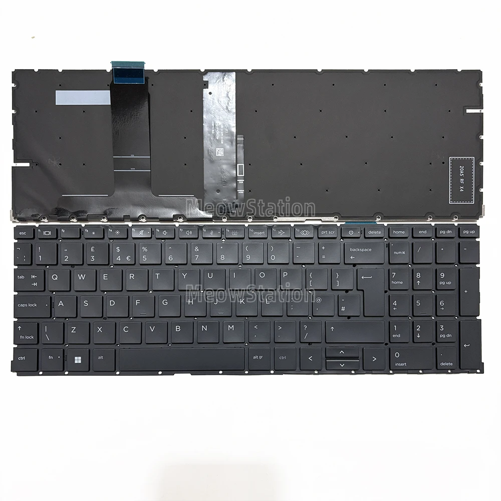 Teclado retroiluminado del Reino Unido/Rusia/Bélgica para HP ProBook 650 G10,650 G9 G8,655 G9,655 G10 G8,655R G9,655R G10 G8,450 G9,450 G10 G8,455 G9,455 G10 G8,455R G9,455R G10 G8 /ZBook Power G10,ZBook Power G9 G8