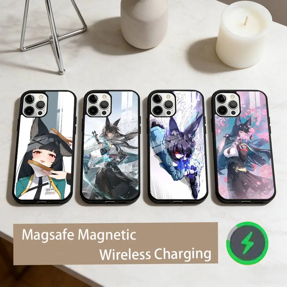 

Zenless Zone Zero Miyabi Hoshimi Phone Case For iPhone17,16,15,14,13,12,11 Plus,Pro Max Magnetic For Magsafe Wireless Charging
