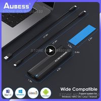 10Gbps M2 SSD Case NVME SATA Dual Protocol M.2 to USB Type C 3.1 SSD Adapter for NVME PCIE NGFF SATA SSD Disk Box M.2 SSD Case