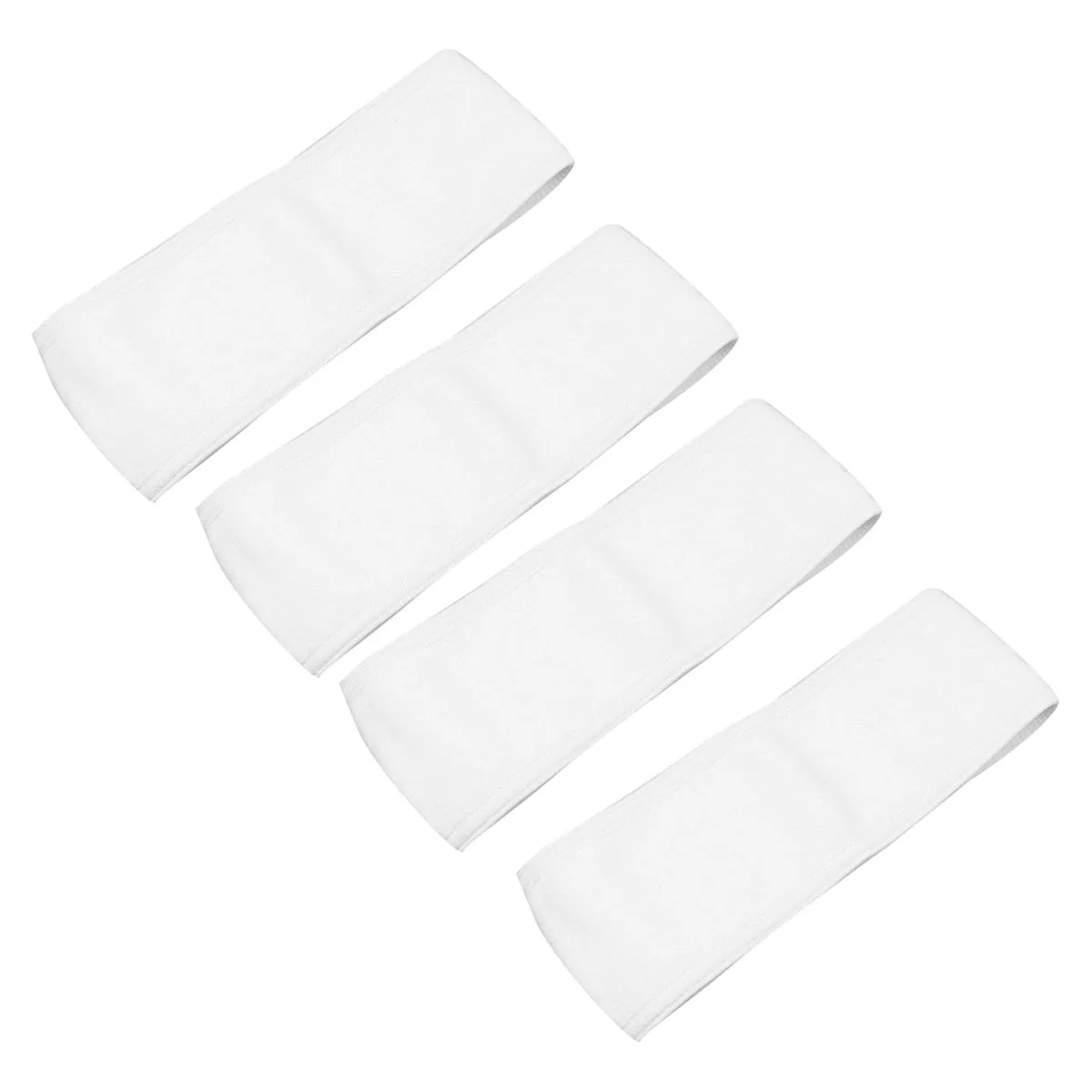

4 Pcs Spa Headbands Women Face Washing Hair Sweat Band Adjustable Size Bath Shower Skincare Makeup Comfortable Elastic