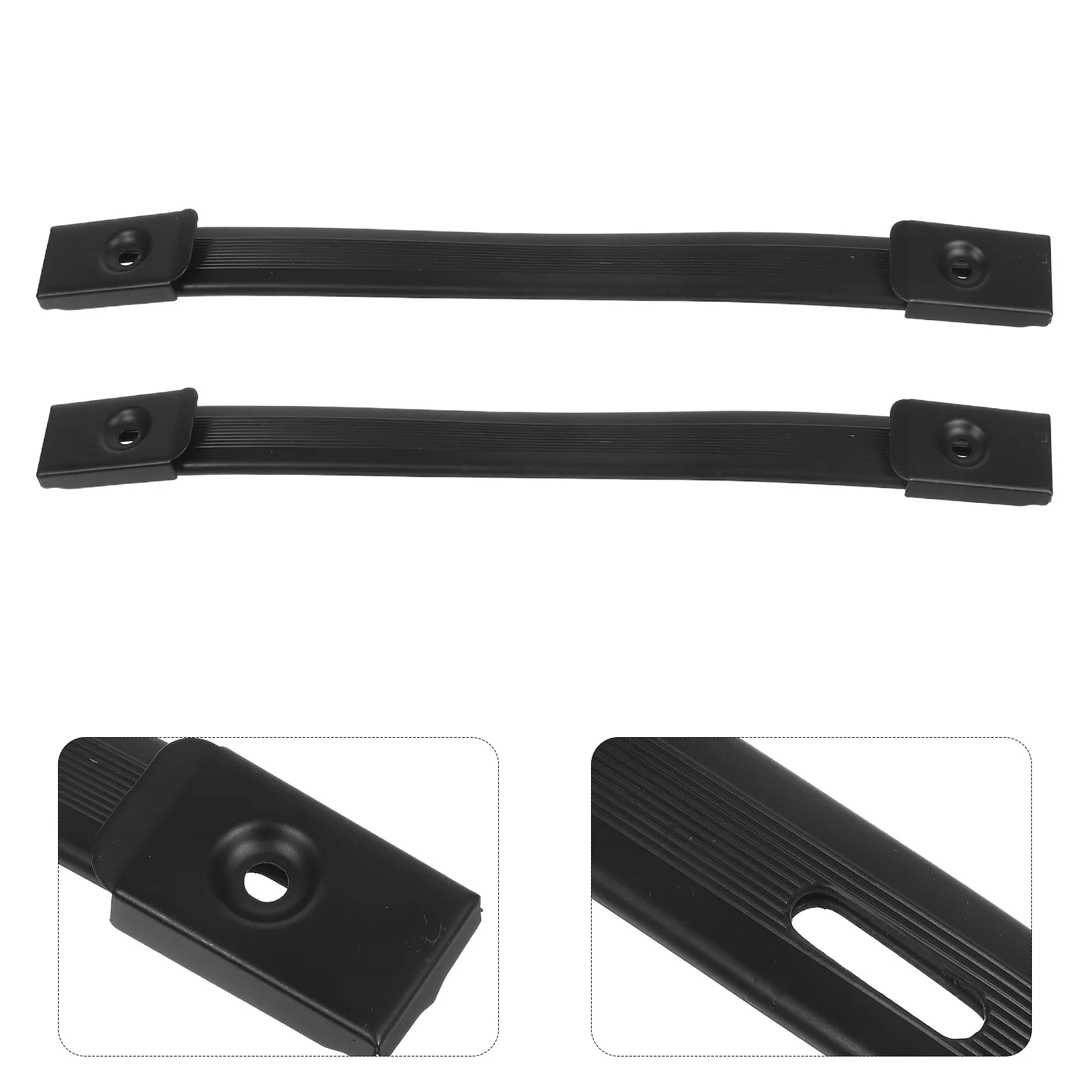 

2 Pcs Speaker Handle Luggage Spare Strap Grip Screw for Suitcase Black Replacement Cabinet
