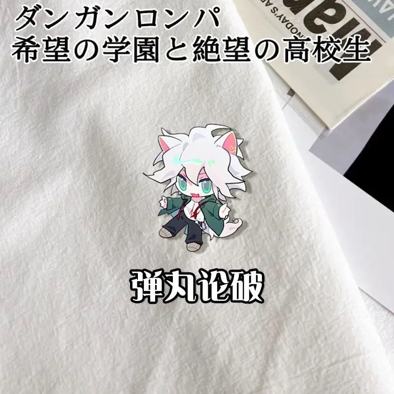 4PCS Anime Danganronpa Badge Brooch Pin Kokichi Oma Nanami Chiaki Clothes Backpack Decoration Lapel Personalized Chest Tag