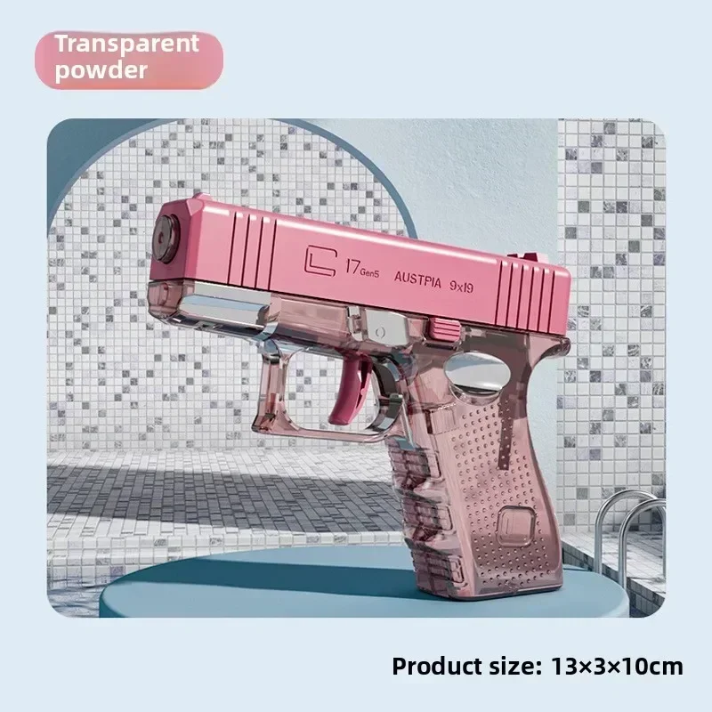 Quente mini águia do deserto mecânica pistola de água de disparo contínuo pequena pistola verão ao ar livre praia pobre brinquedo atirar arma de água para crianças