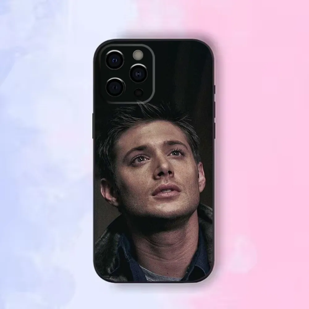 Celebrity D-Dean Winchester Phone Case For iPhone16,15,14,13,12 Mini 11 Pro XR,X,XS,MAX 7,8 Plus Silicone Cover Soft Black