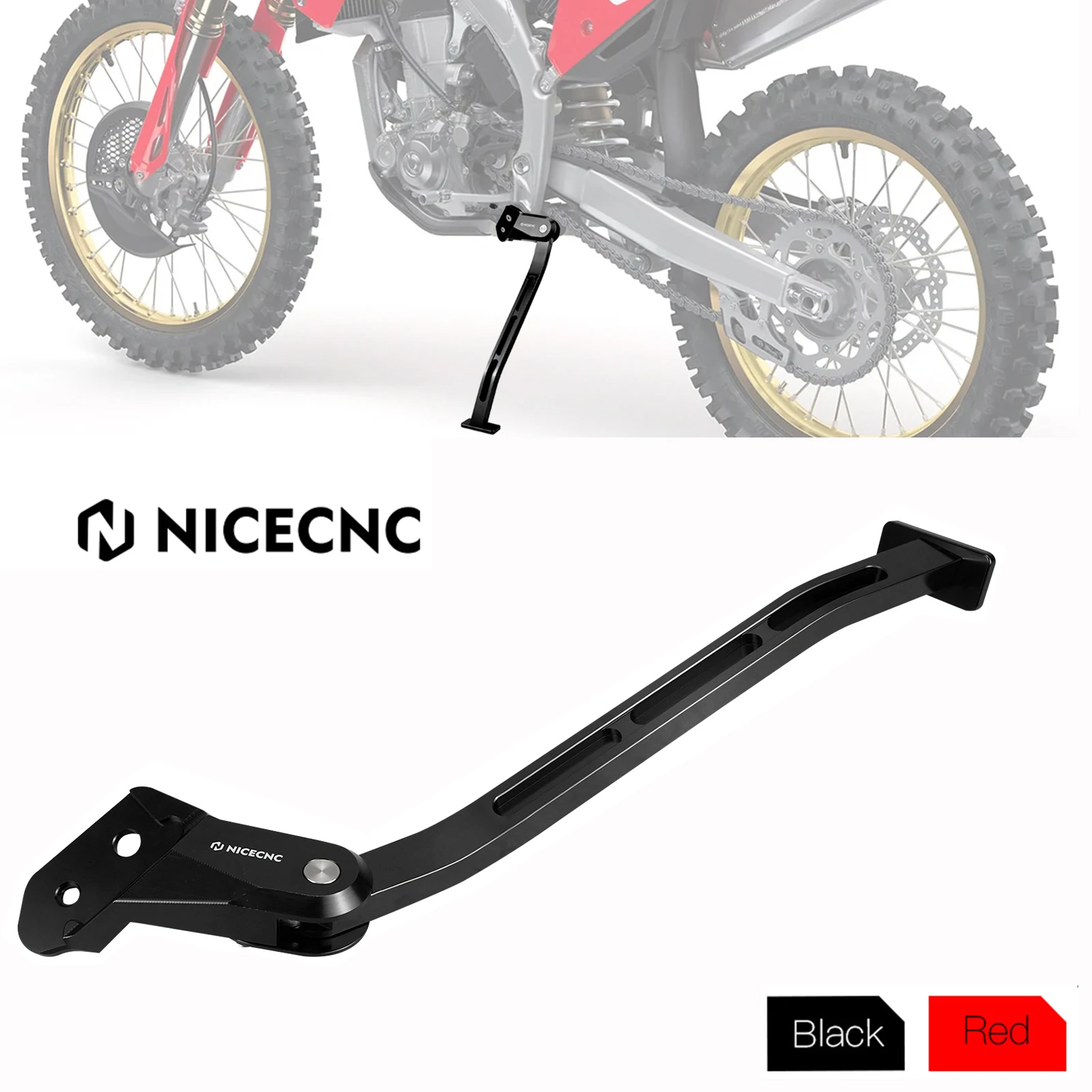 CNC for Honda CRF 250R 450R CRF250R CRF450R 2019-2024 2023 2020 2021 CRF250RX 2024 Motorcycle Side Stand Kickstand Parking Stand