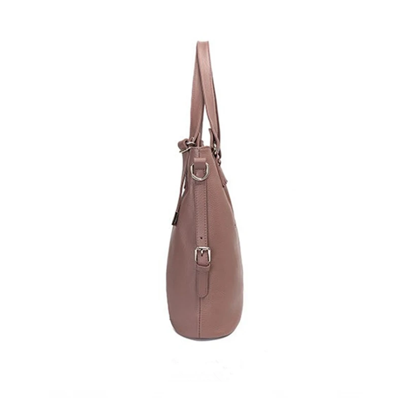 Nesitu High Quality A4 Black Pink Blue Grey Purple Genuine Leather Women Handbags Lady Shoulder Messenger Bag M6019