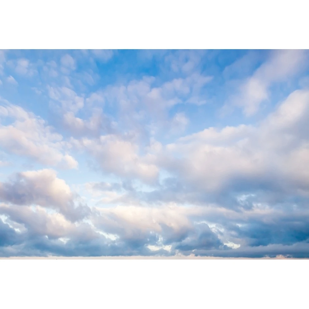 Blue Sky Cloudy Backdrops For Photography White Cloud Baby Birthday Newborn Portrait Photographic Background Room Photo Studio