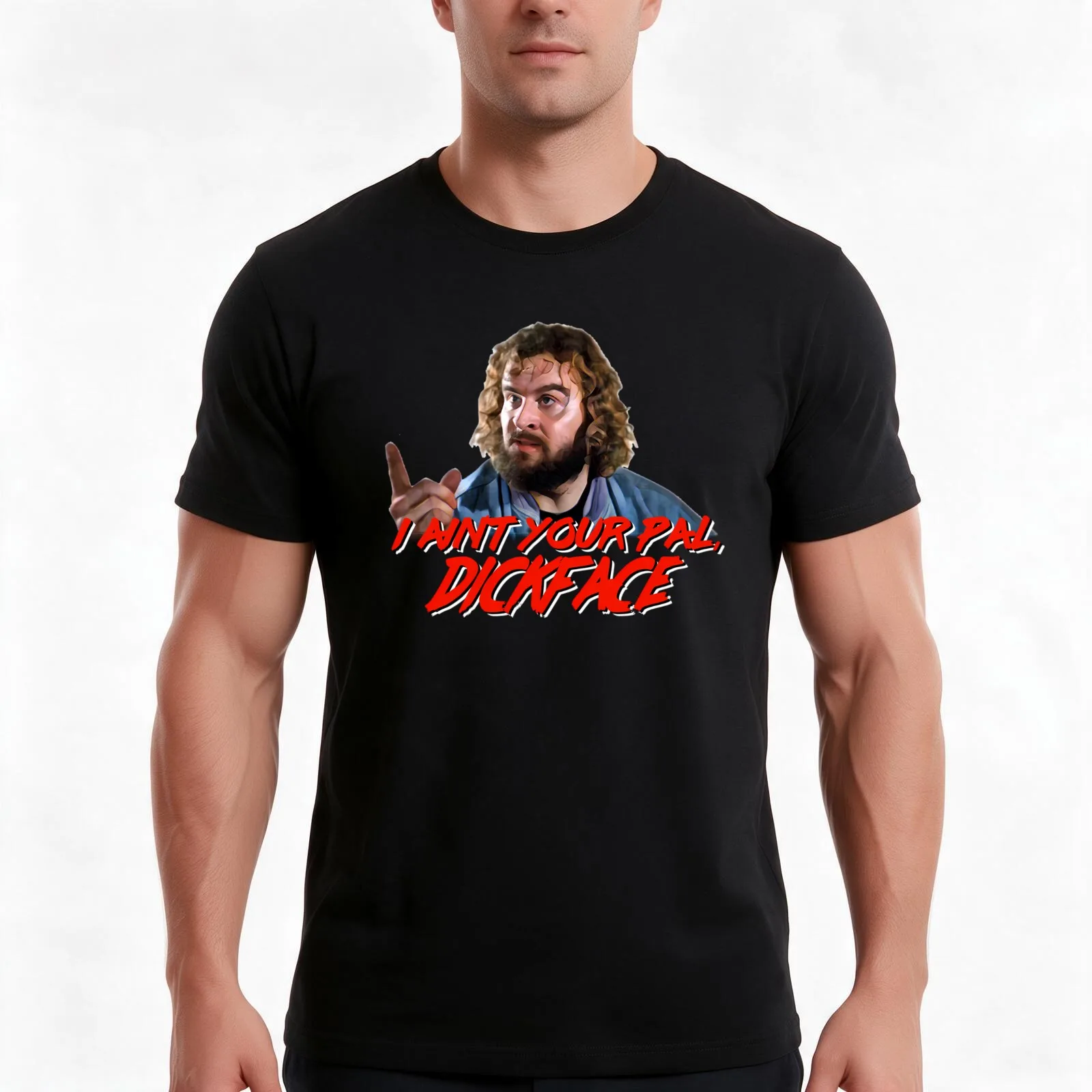 BLOODSPORT - I ain't your pal T-Shirt, Summer Casual Cotton Tee, Oversized Streetwear Tops, Vintage Graphic Print, 100% Cotton