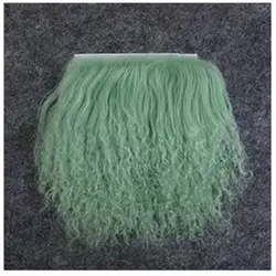 High Quality Sheepskin Wool Lamb Fur Pelt Hair Row Curly Hair Extensions BJD SD Blyth Dolls Wigs Hair Wefts Accessories