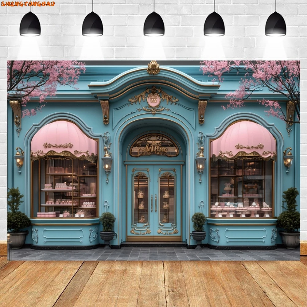 Фон для фотосъемки ко Дню святого Валентина, розовый торт, конфеты, витрина, любовник, декор для дня рождения, детский портретный фон, фотостудия