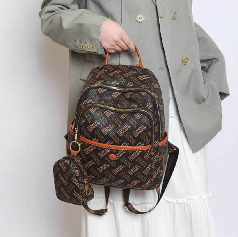 กระเป๋าเป้หนังนิ่มคุณภาพสูงแฟช - Leather Backpack Vintage บทวิจารณ์และราคา