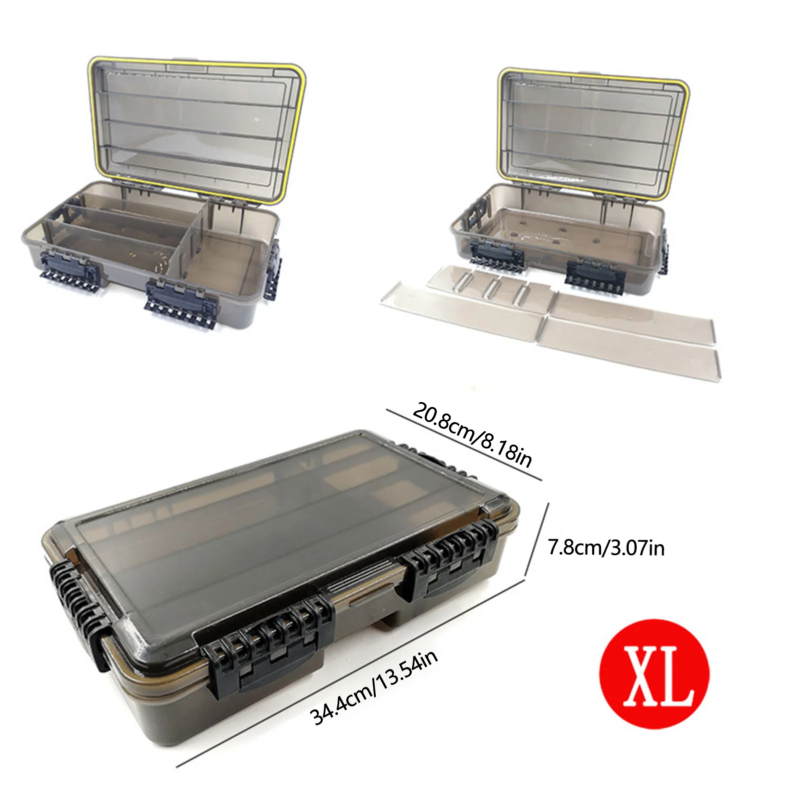 

Waterproof Fishing Tackle Box Large Capacity Fishing Accessories Tool Storage Box Fish Hook Lure Fake Bait Box Fishing Supplies