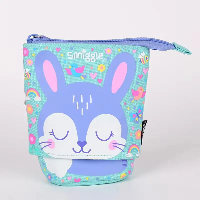 Original Australian Smiggle Stationery Cartoon Cute High Capacity Creative Retractable Hinge Pencil Bag  Pen Contain Kids Gift