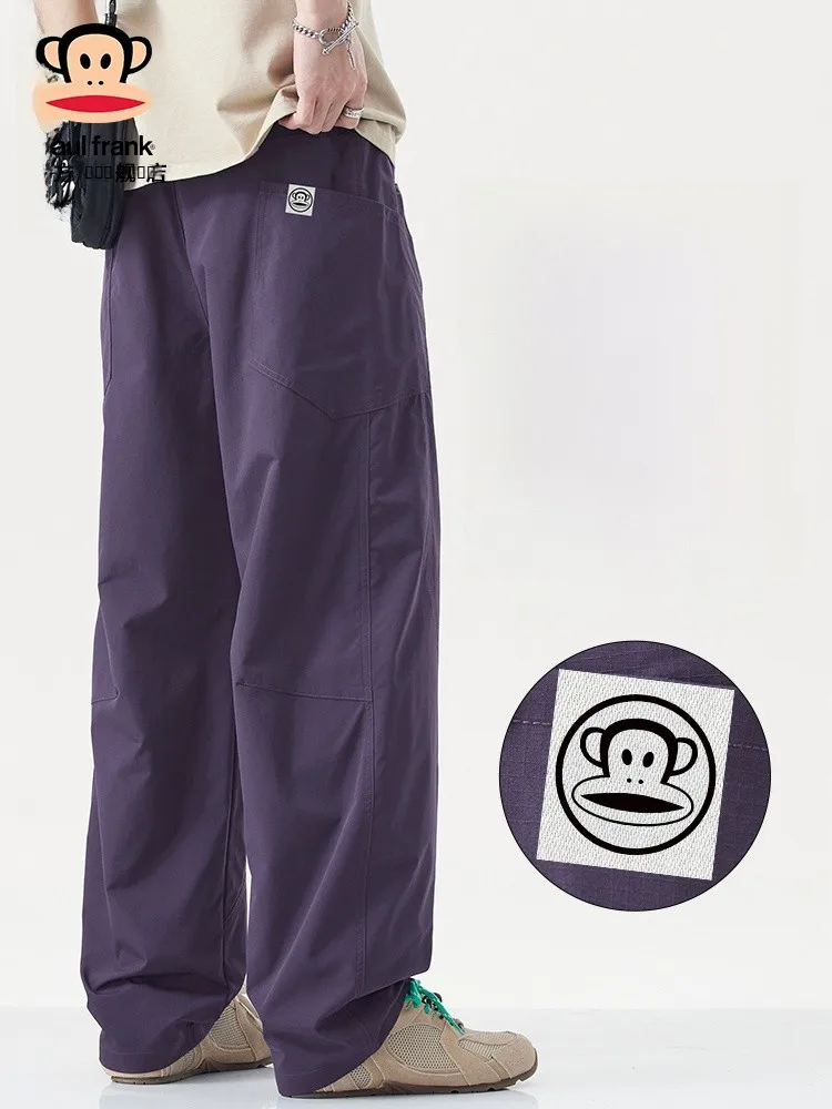 

PaulFrank Loose Fit Cargo Pants Men's Autumn New American Sle Casual Straight Leg Trousers Big Mouth Monkey Pattern