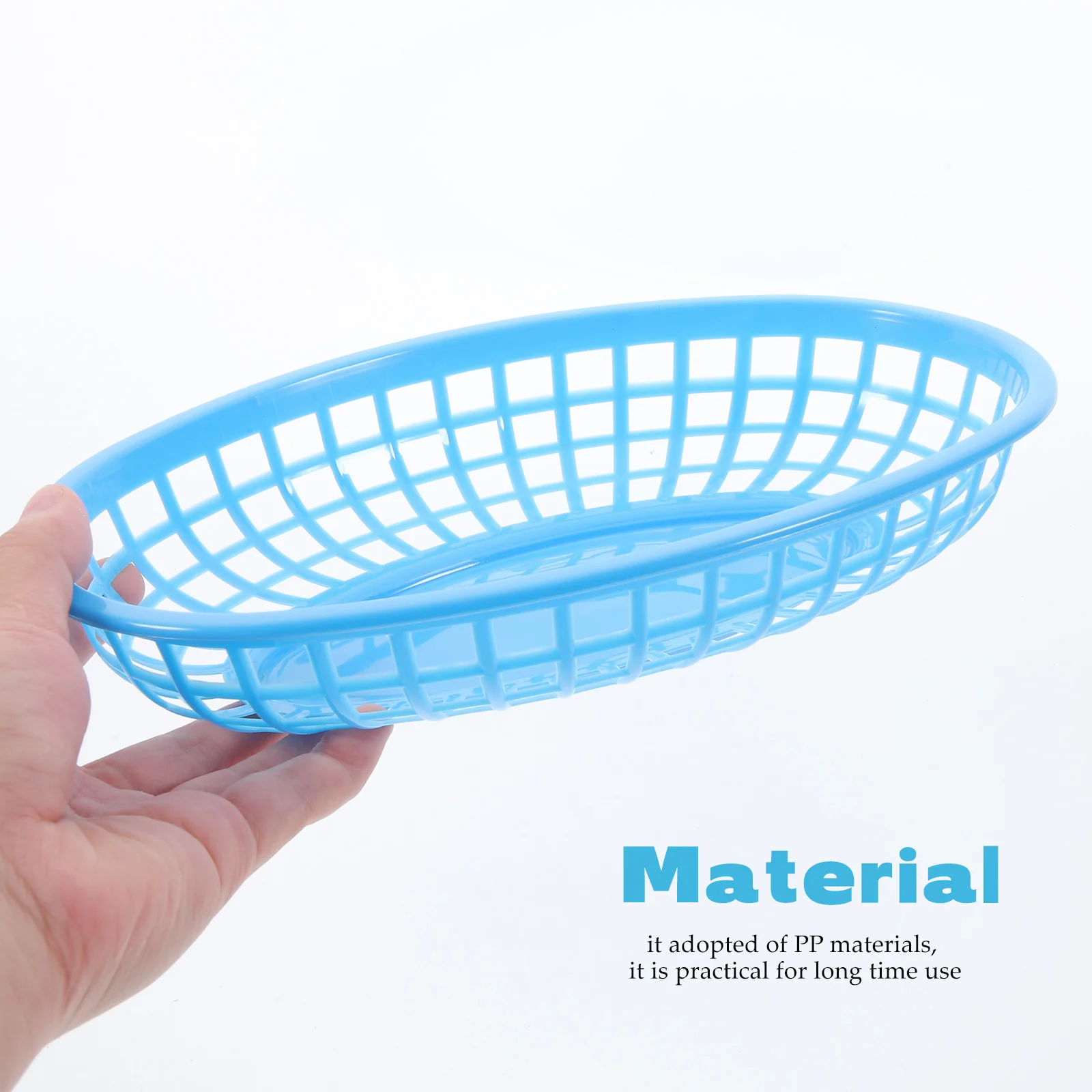 

12pcs Storage Food Basket Plastic Vegetable Fruit Basket for Picnic Party Snack Serving Plate Reusable Lightweight Stackable