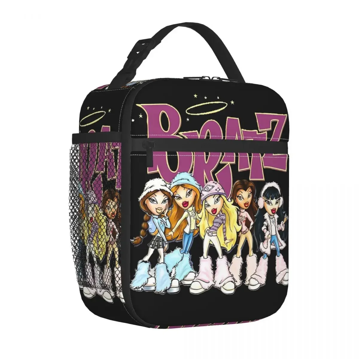 

Bratz Asthetic Insulated Lunch Bags Thermal Bag ReusableLunch Container City Girls Portable Tote Lunch Box Food Bag Work Picnic