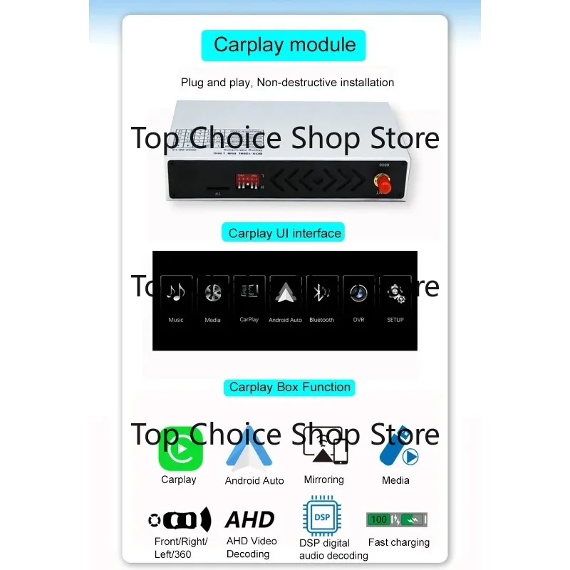 Andr-oid Auto Wireless A-pple Carplay For Hon-da Odyssey 2014-2019  Ai Box Car Player Mirror Link Plug And Play Radio Car Play