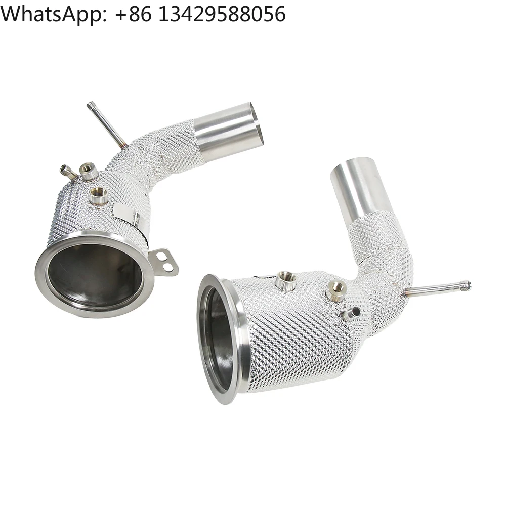 High Performance SS304 Downpipe Test Pipe Race Header for Porsche 911 992 Carrera Targa S4 4S Stainless Steel Material
