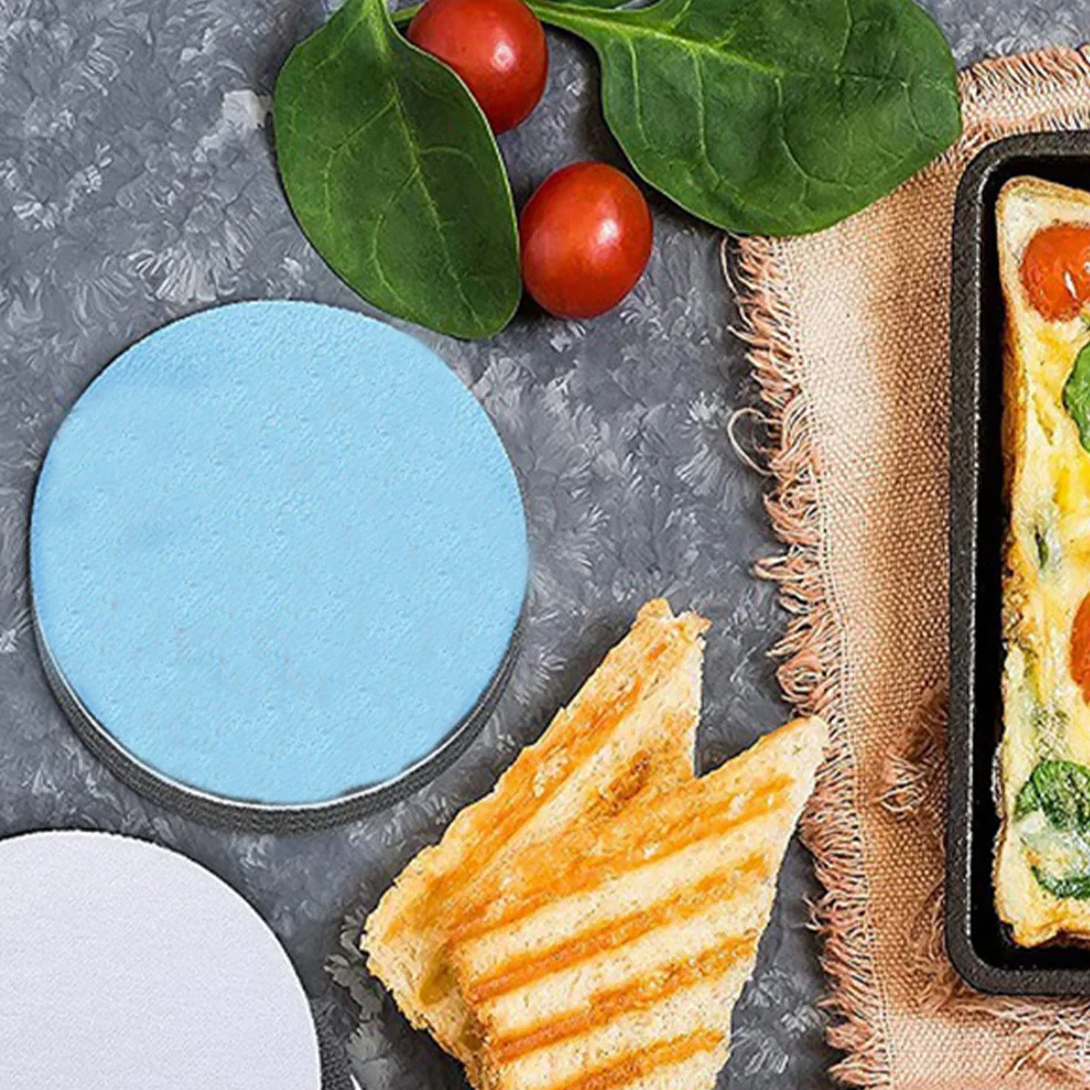 

24Pcs Sublimation Coasters Blank Round Square DIY Heat Transfer Drink Surface Protector Craft Set for Home Office Coffee Shop