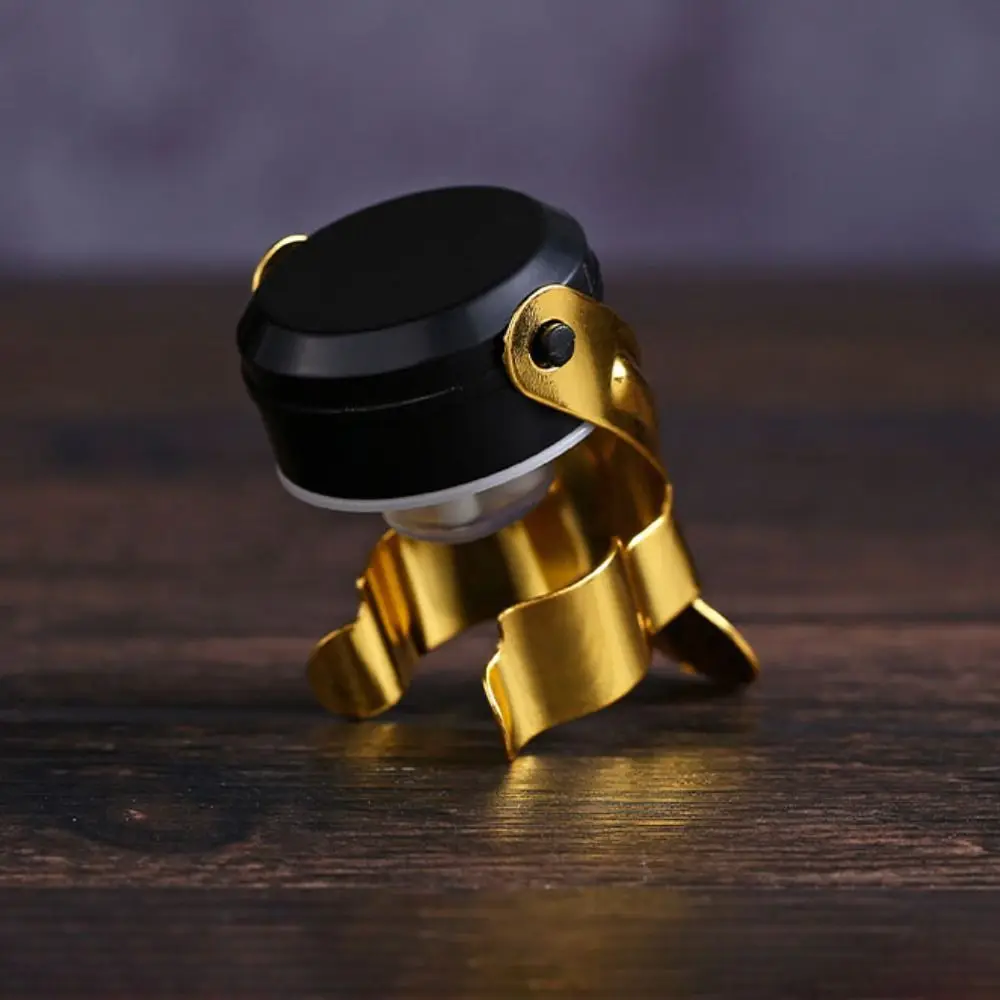 

2Pcs Fresh-keeping Wine Bottle Stopper Stainless Steel Reusable Champagne Bottle Cork Leak Proof Wine Bottle Cap Home