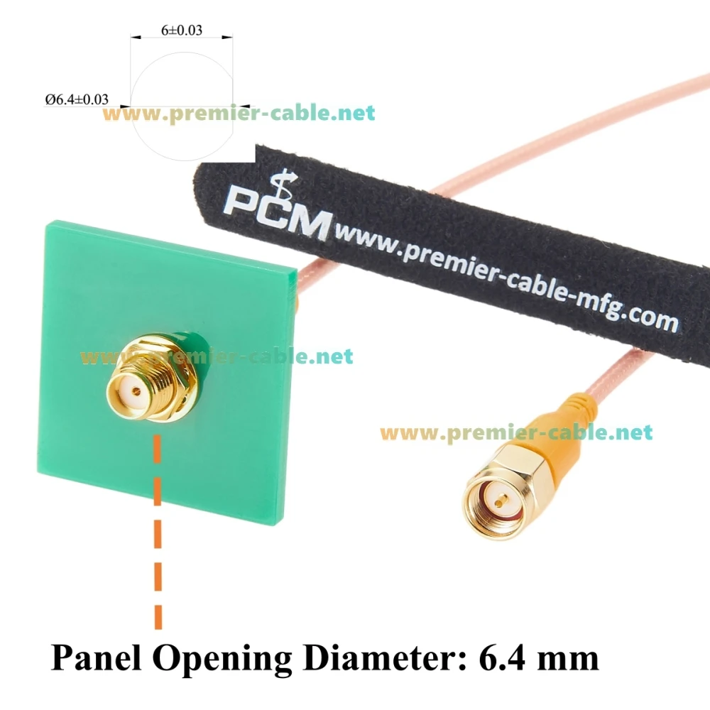 SMA-Stecker auf SMA-Buchse Schottkabel RG316 50 Ohm HF-Koaxial-Verlängerungskabel mit geringem Verlust für Antennen, WLAN-Router, 4G LTE, GPS/GNSS – Detail 3