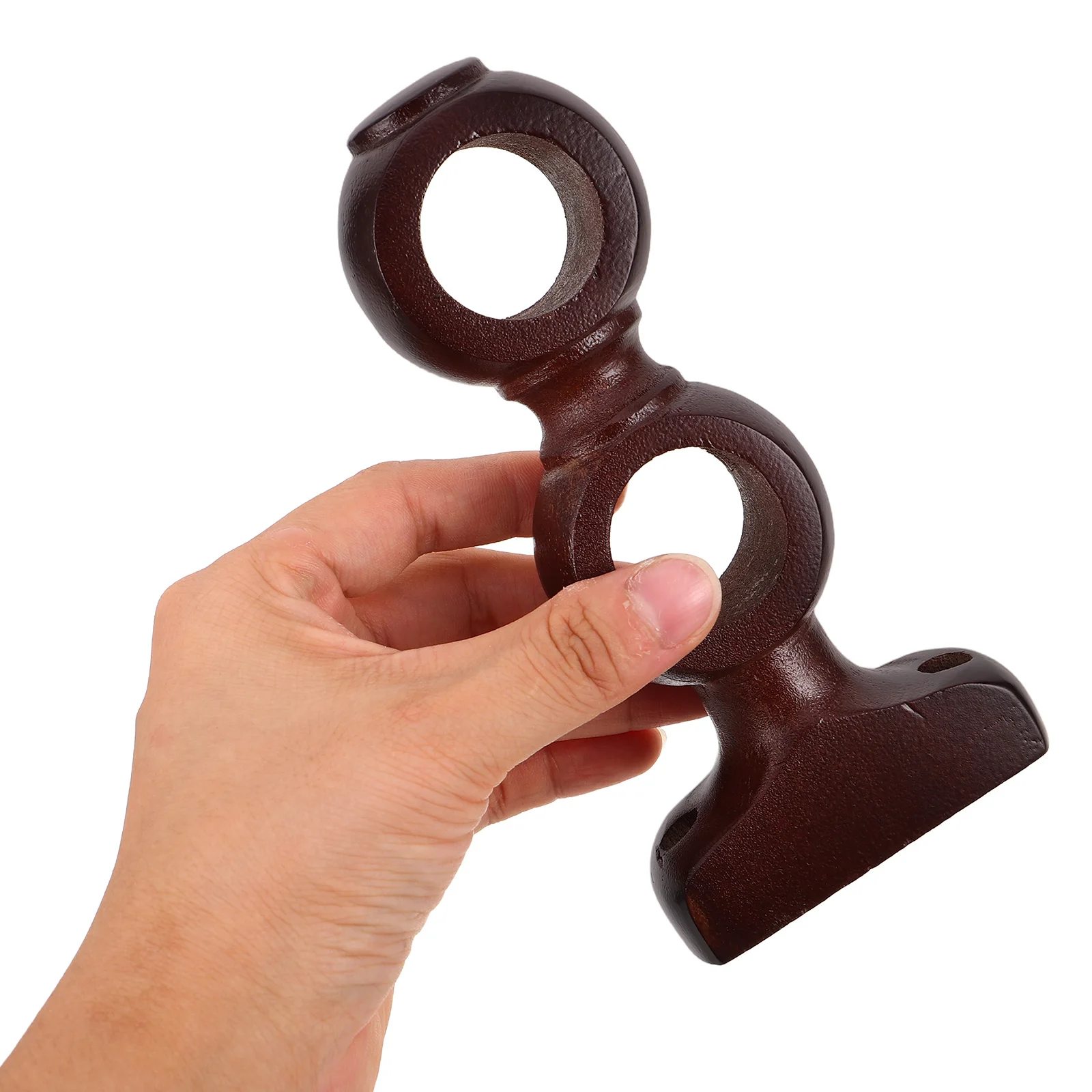 

2 Pcs Wooden Curtain Rod Bracket Double Brackets for Wall Holders Coffee Hangers
